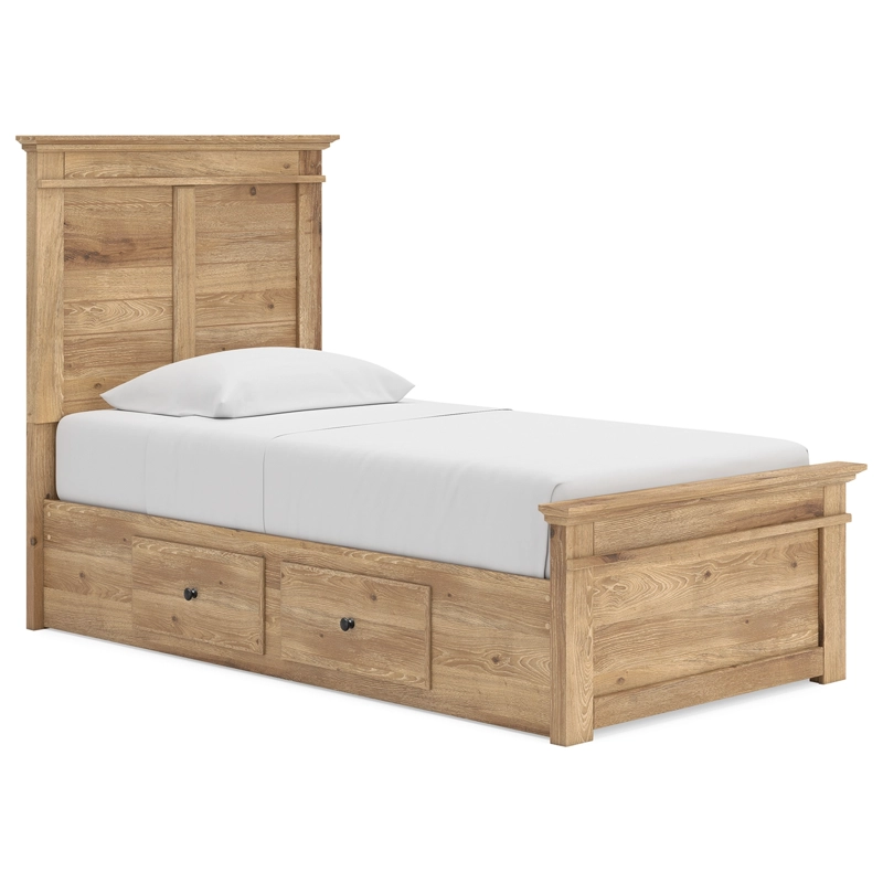 Makidern Twin Panel Storage Bed