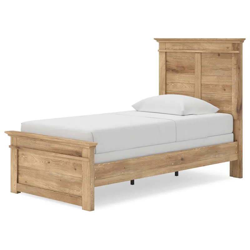 Makidern Twin Panel Bed, Dresser and Mirror