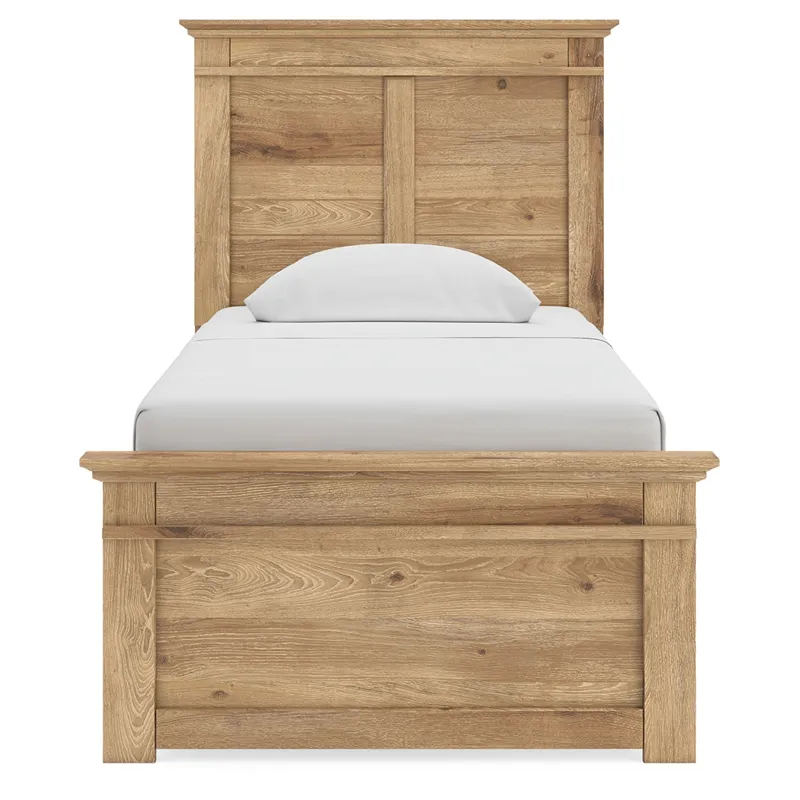 Makidern Twin Panel Bed, Dresser and Mirror