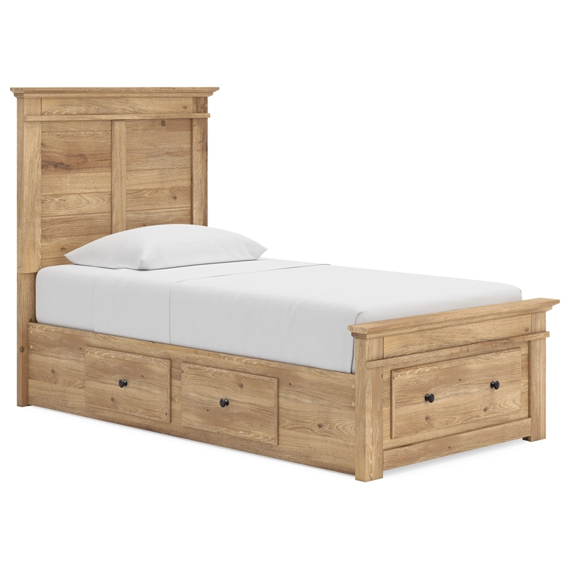 Makidern Twin Panel Storage Bed