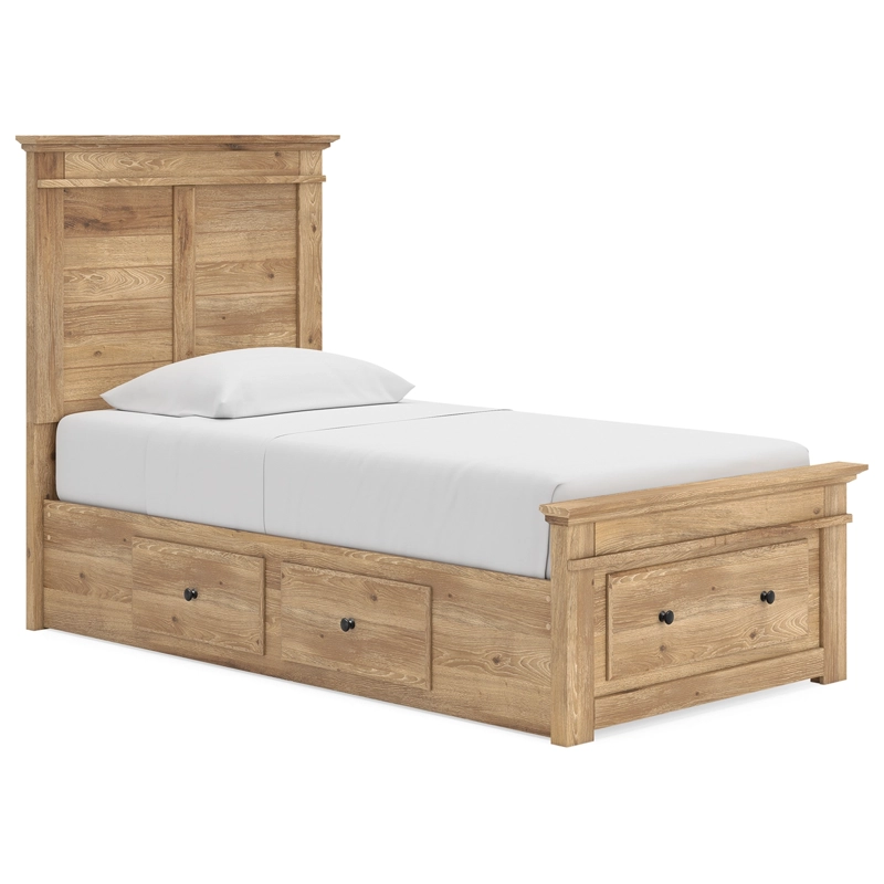 Makidern Twin Panel Storage Bed