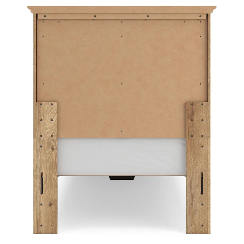 Makidern Twin Panel Storage Bed, Dresser and Mirror