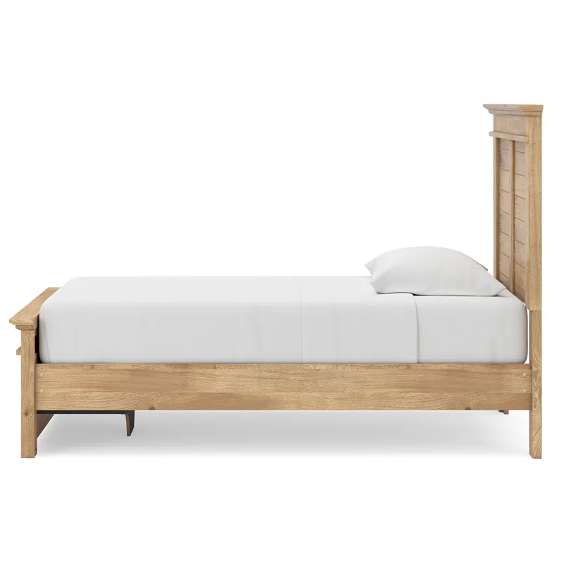 Makidern Twin Panel Storage Bed, Dresser and Mirror
