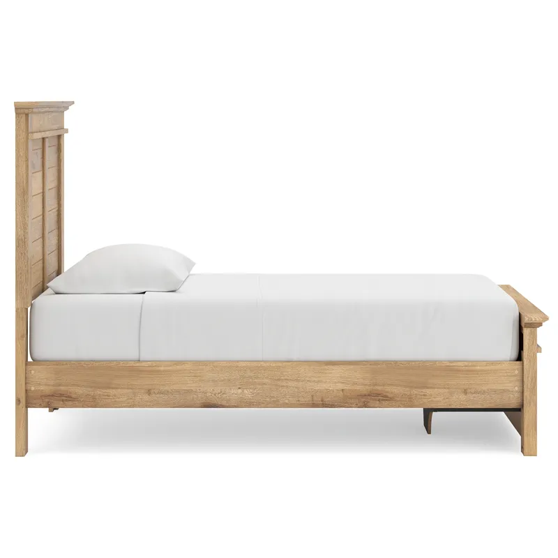 Makidern Twin Panel Storage Bed, Dresser and Mirror