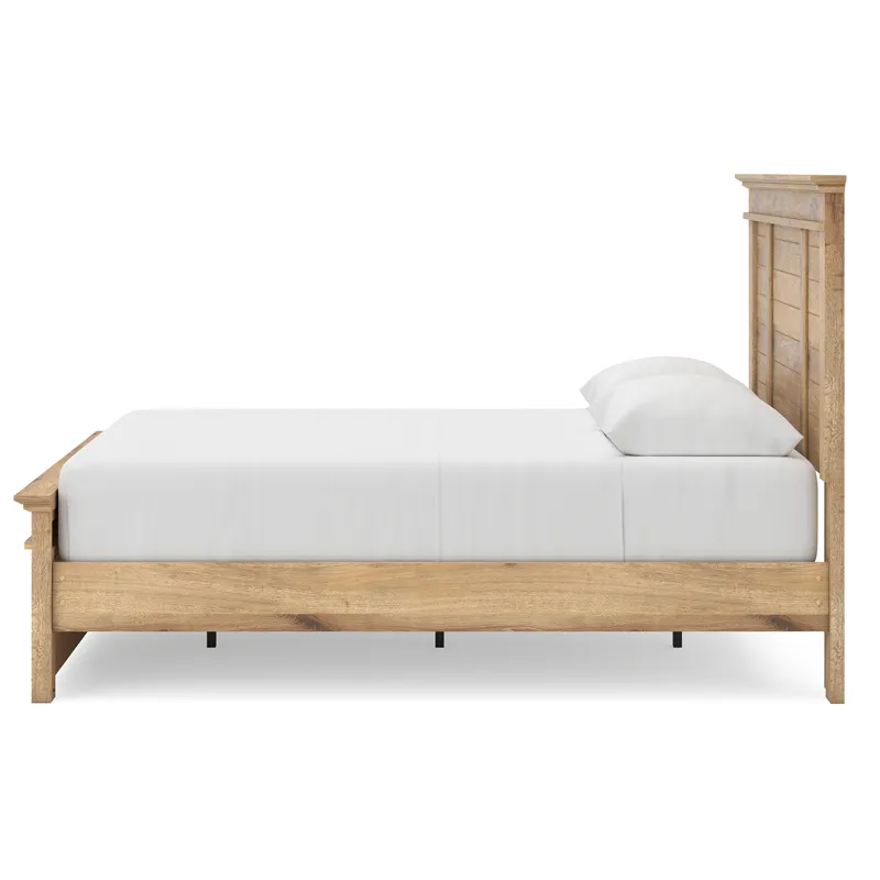 Fenderport Queen Panel Bed with Storage, Dresser and Mirror