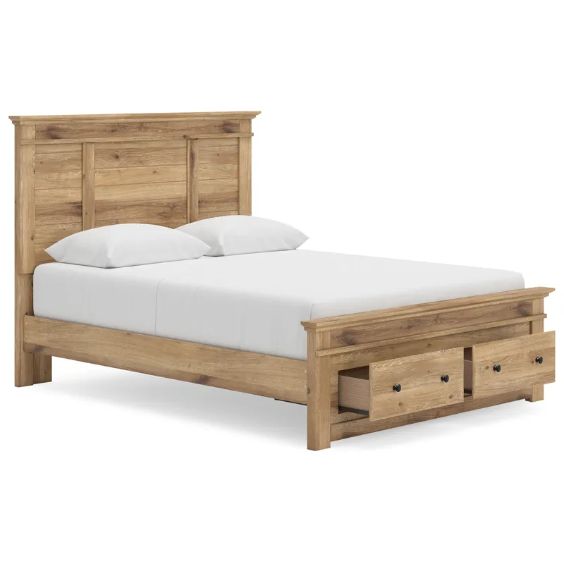 Makidern Queen Panel Storage Bed