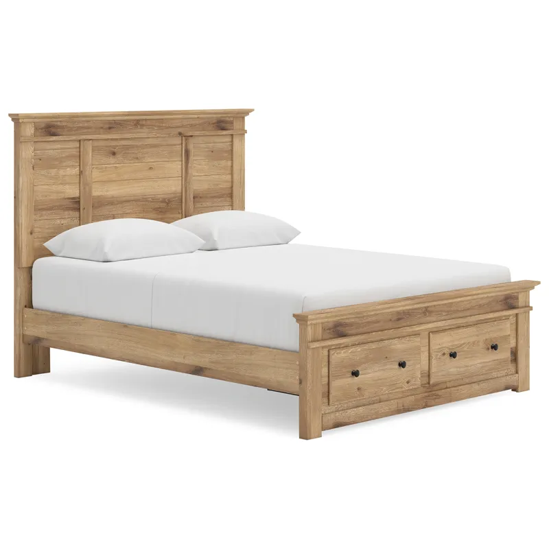 Makidern Queen Panel Storage Bed
