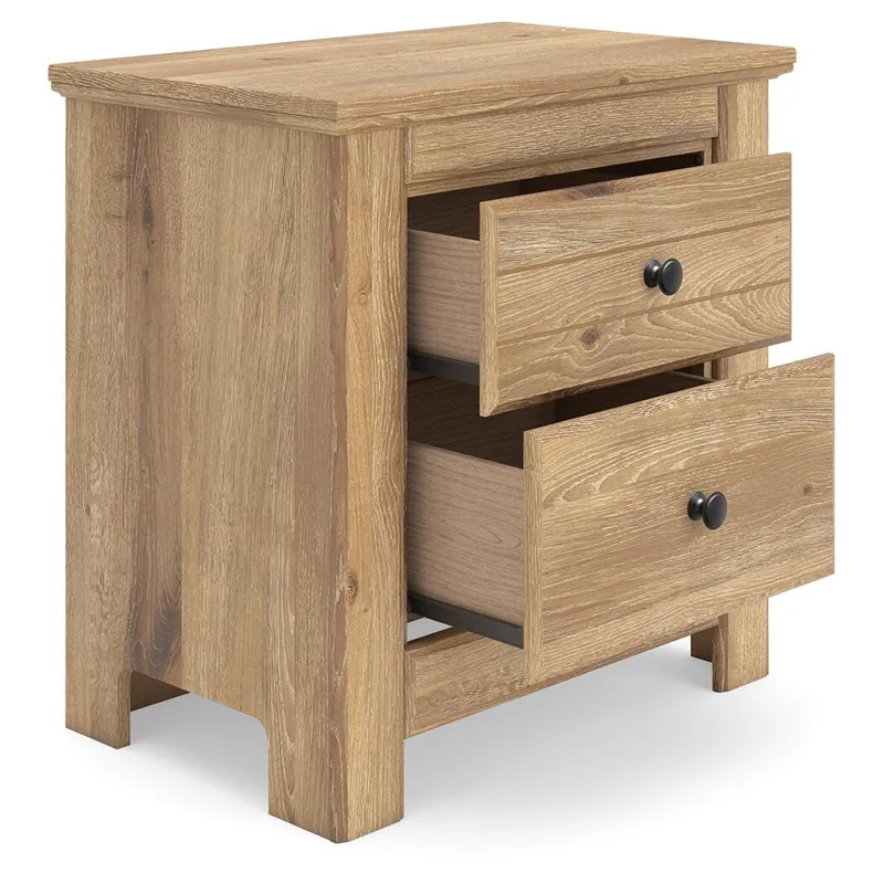 Makidern King Panel Bed, Dresser, Mirror and 2 Nightstands