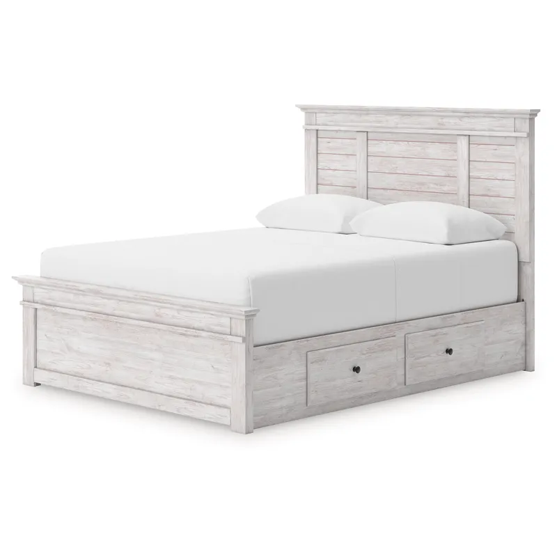 Makidern Queen Panel Storage Bed