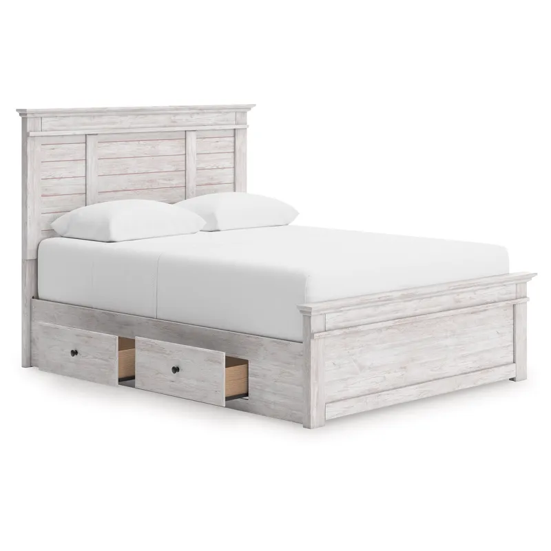 Makidern Queen Panel Storage Bed