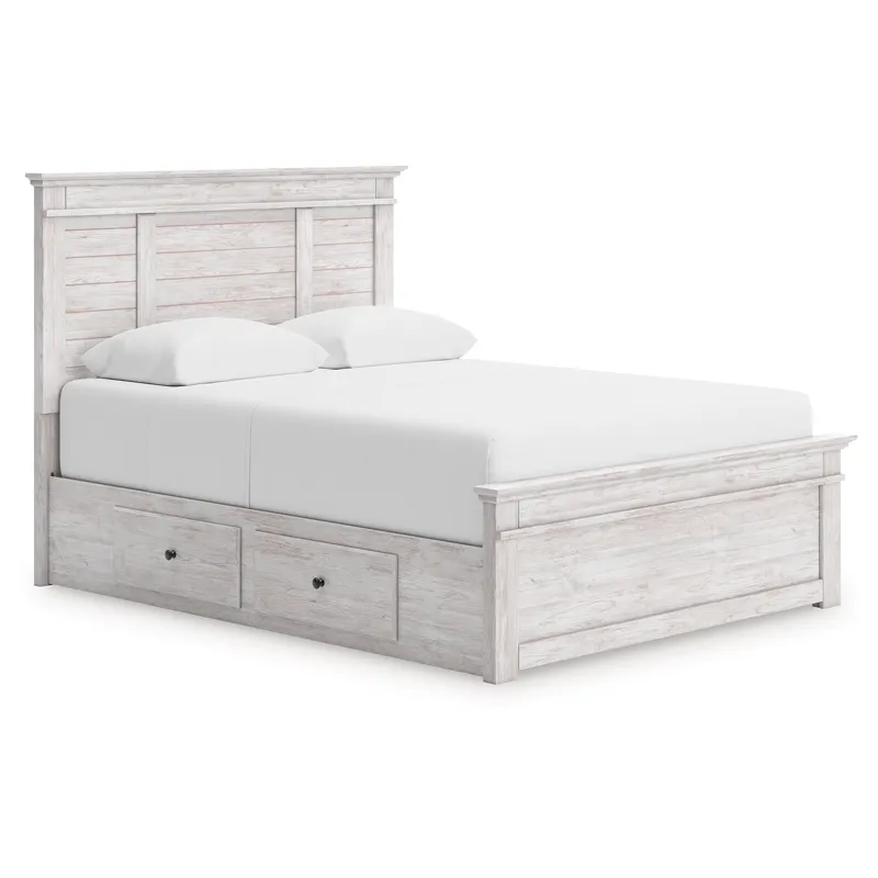 Makidern Queen Panel Storage Bed