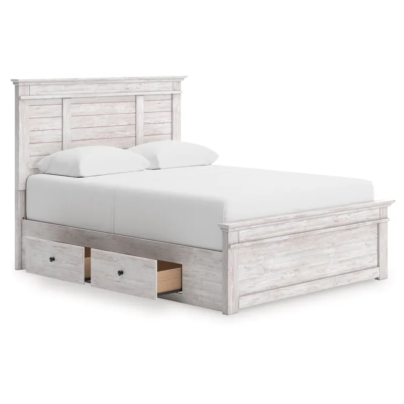 Makidern Queen Panel Storage Bed