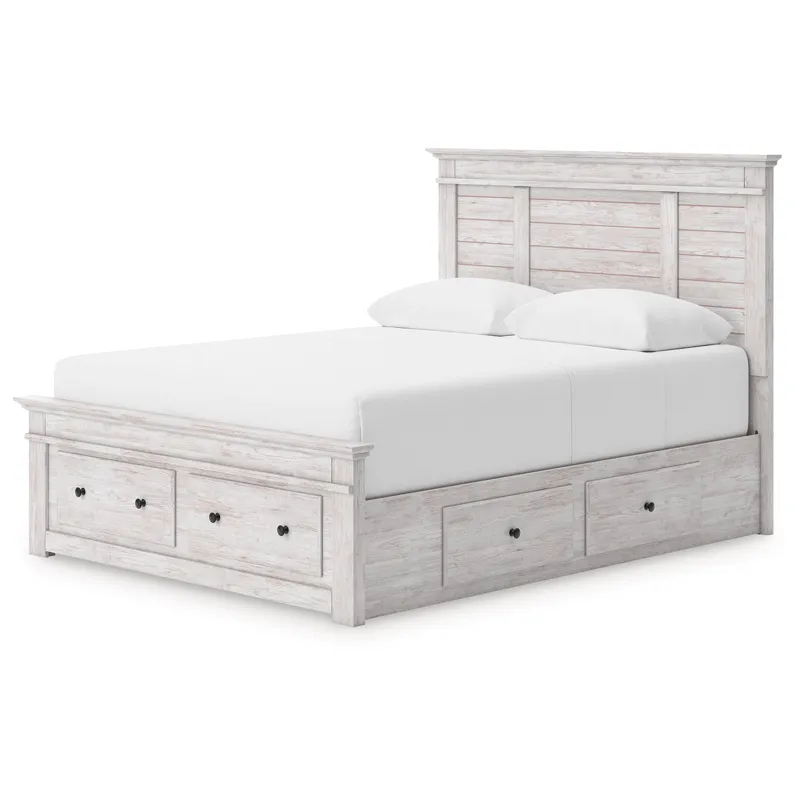 Makidern Queen Panel Storage Bed