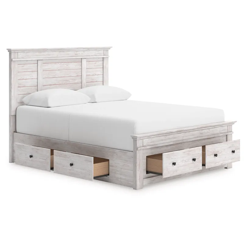 Makidern Queen Panel Storage Bed