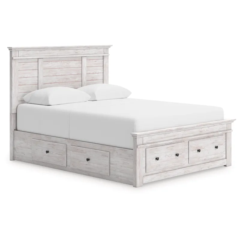 Makidern Queen Panel Storage Bed