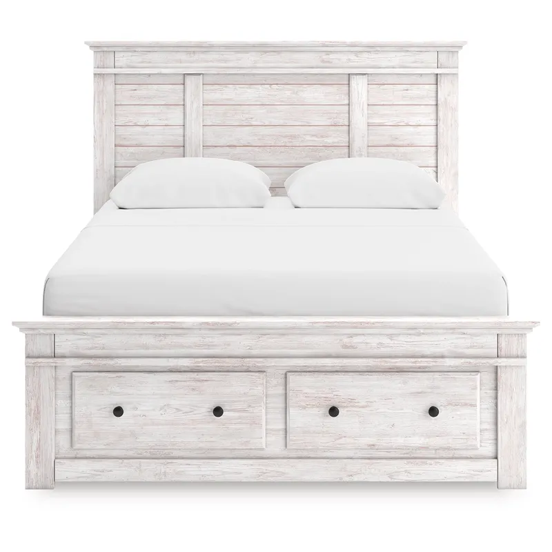 Makidern Queen Panel Storage Bed