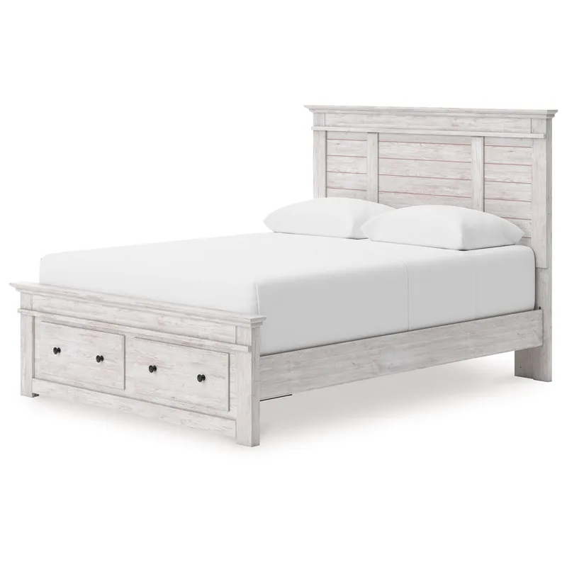 Makidern Queen Panel Storage Bed