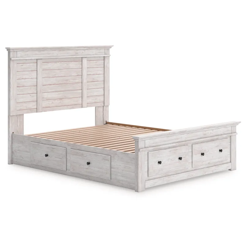 Makidern Queen Panel Storage Bed