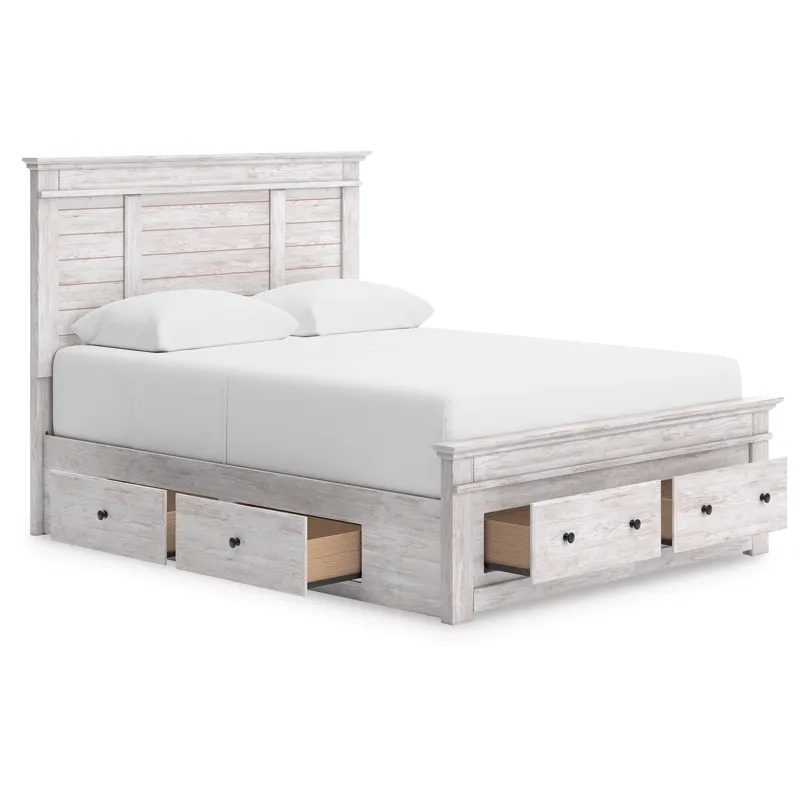 Makidern Queen Panel Storage Bed