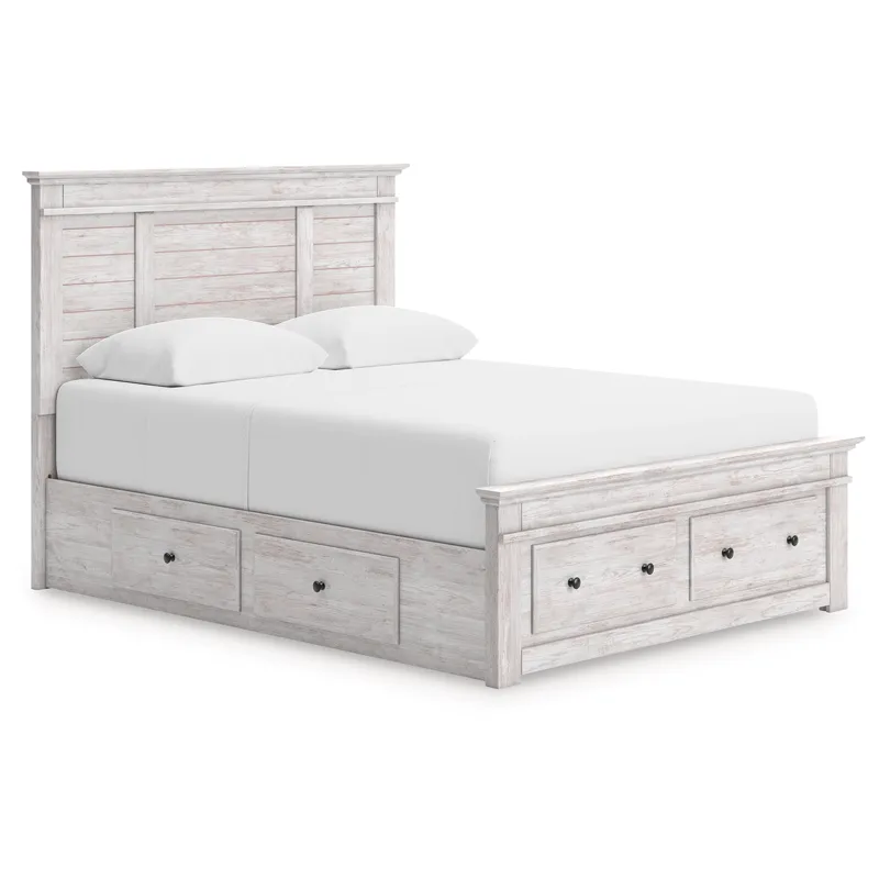 Makidern Queen Panel Storage Bed