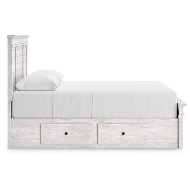 Makidern Queen Panel Storage Bed