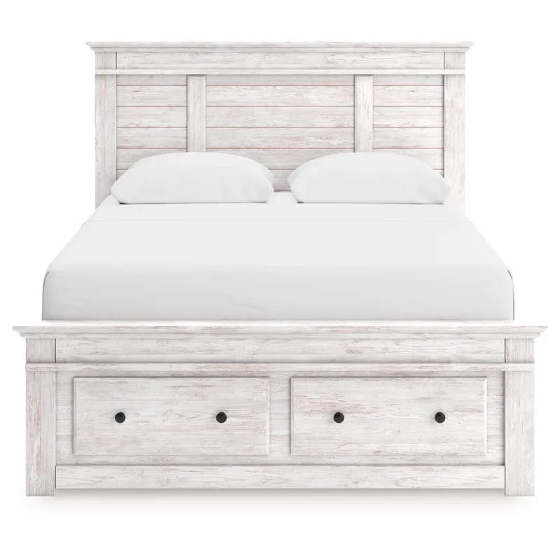 Makidern Queen Panel Storage Bed