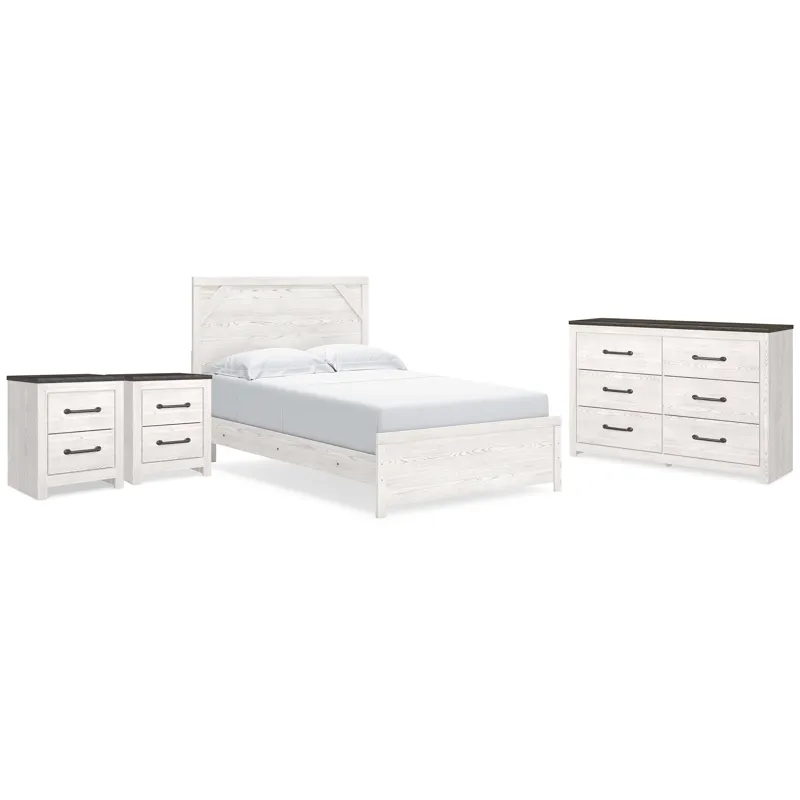 Gerridan Queen Panel Bed, Dresser and 2 Nightstands