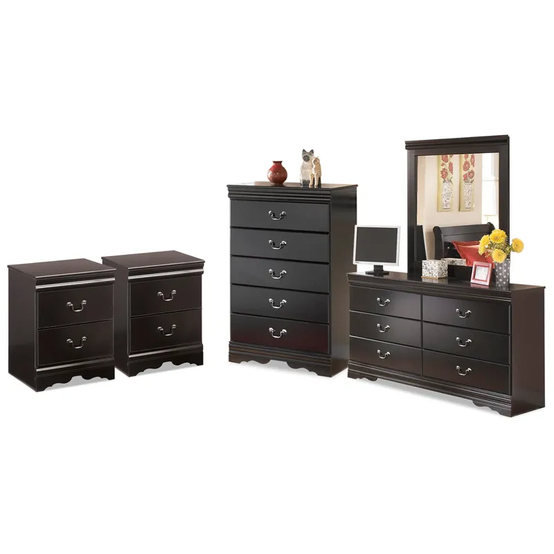 Huey Vineyard Dresser, Mirror, Chest and 2 Nightstands