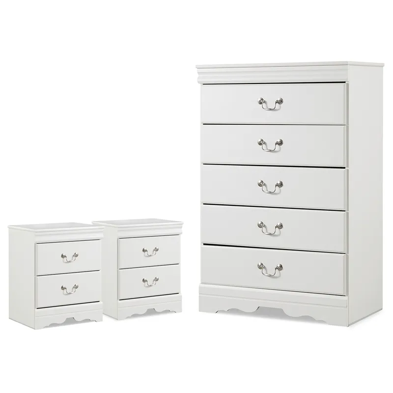 Anarasia Chest and 2 Nightstands
