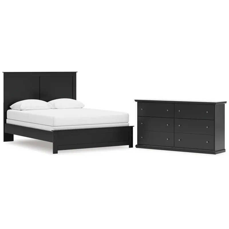 Maribel Queen Panel Bed and Dresser