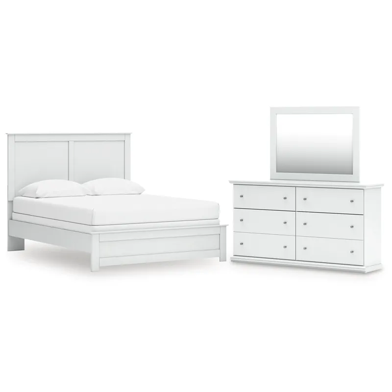Bostwick Shoals Queen Panel Bed, Dresser and Mirror