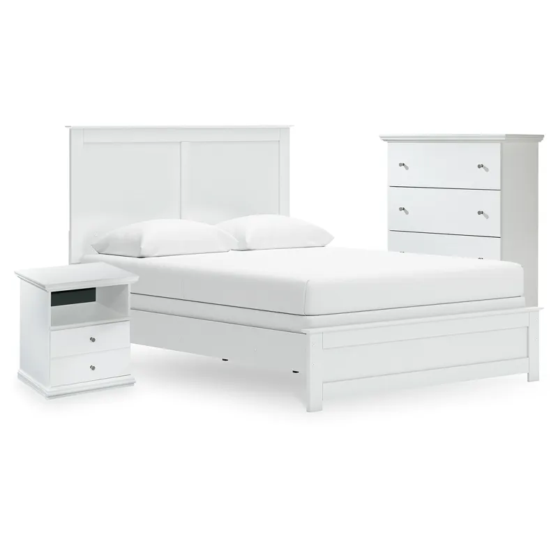 Bostwick Shoals Queen Panel Bed, Cheat and Nightstand