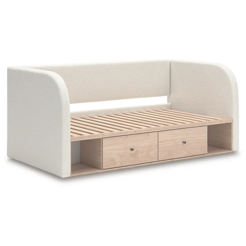 Arloster Twin Upholstered Day Bed with Storage