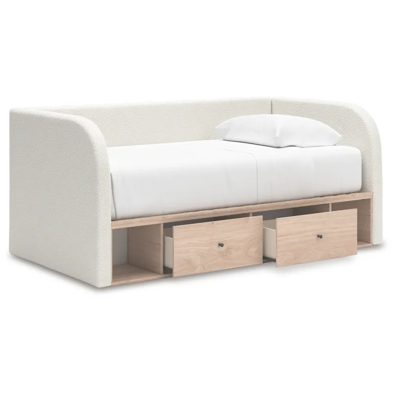 Arloster Twin Upholstered Day Bed with Storage