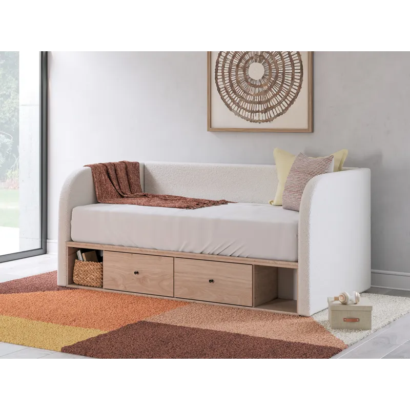Arloster Twin Upholstered Day Bed with Storage