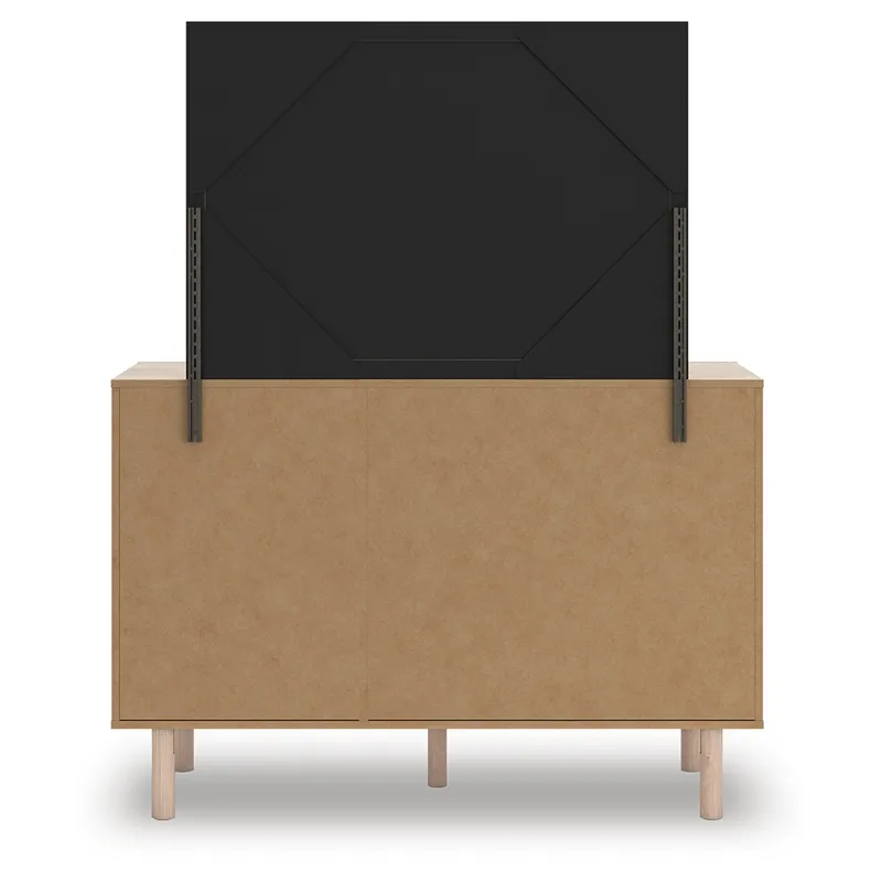 Arloster Full Upholstered Day Bed, Dresser and Mirror