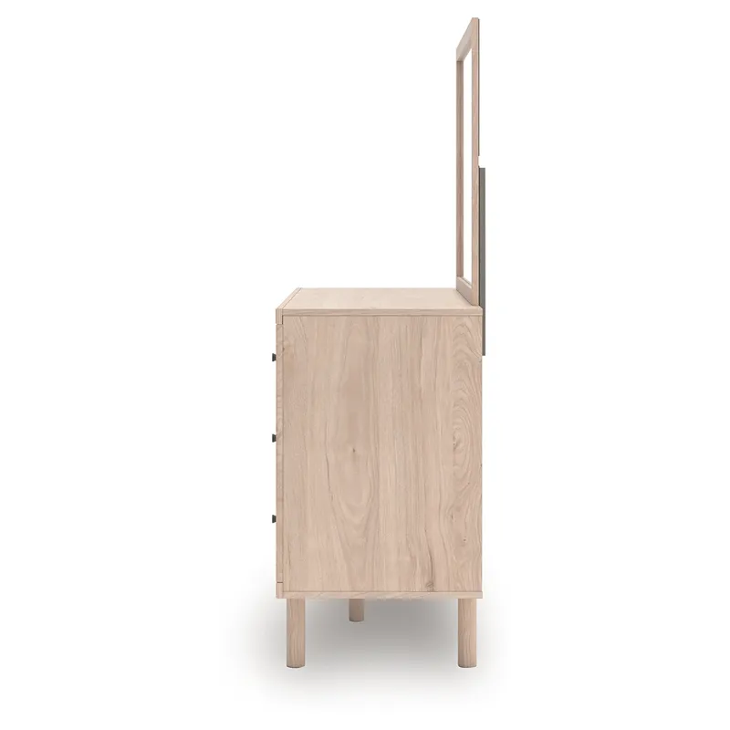 Arloster Full Upholstered Day Bed, Dresser and Mirror