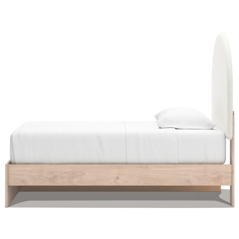 Shapella Twin Upholstered Panel Bed with Storage