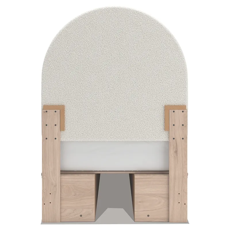 Shapella Twin Upholstered Panel Bed with Storage