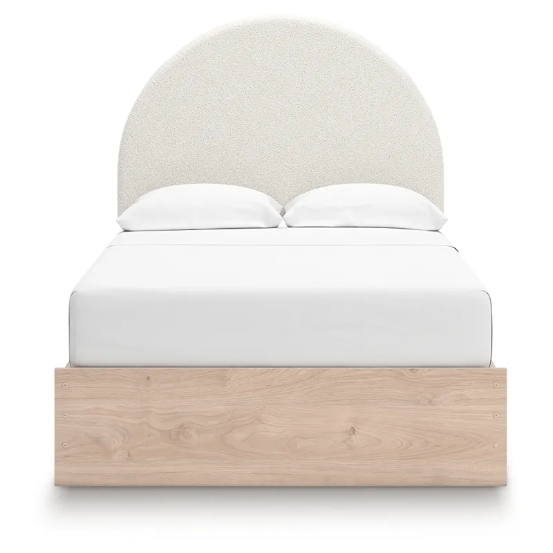 Shapella Full Upholstered Panel Bed with Storage