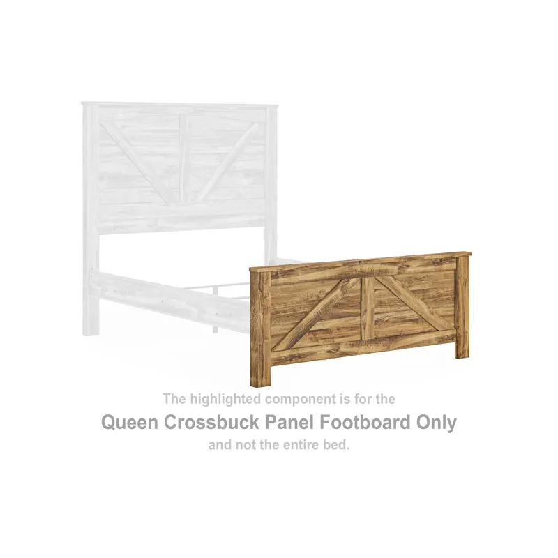 Branstony Queen Crossbuck Panel Footboard
