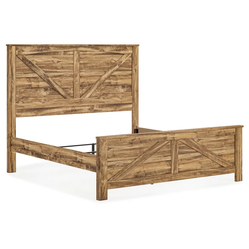 Branstony King Crossbuck Panel Bed