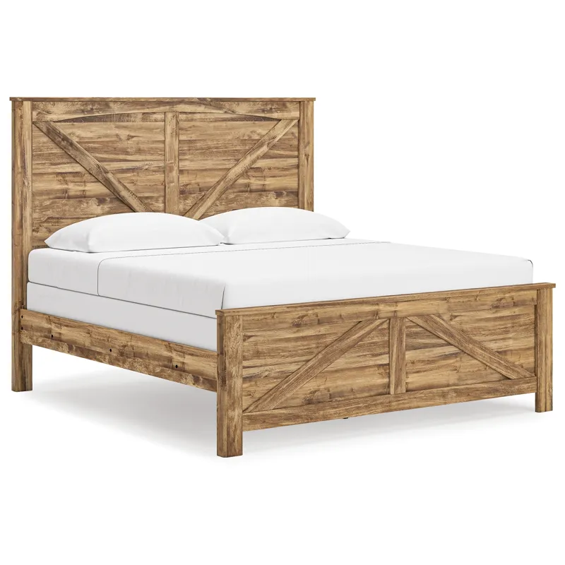 Branstony King Crossbuck Panel Bed
