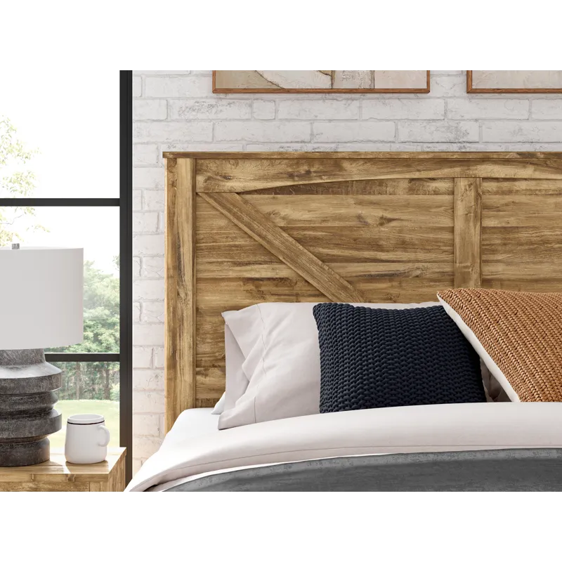 Branstony King Crossbuck Panel Bed