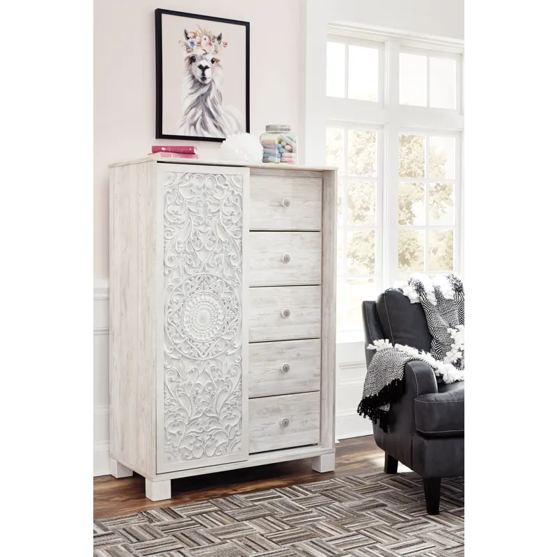 Paxberry Queen Panel Bed, Dresser and Chest