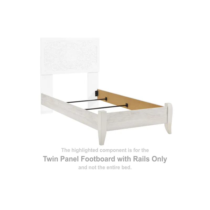 Paxberry Twin Panel Footboard with Rails