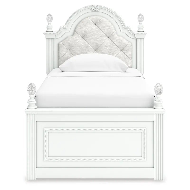 Kozlani Twin Upholstered Panel Storage Bed
