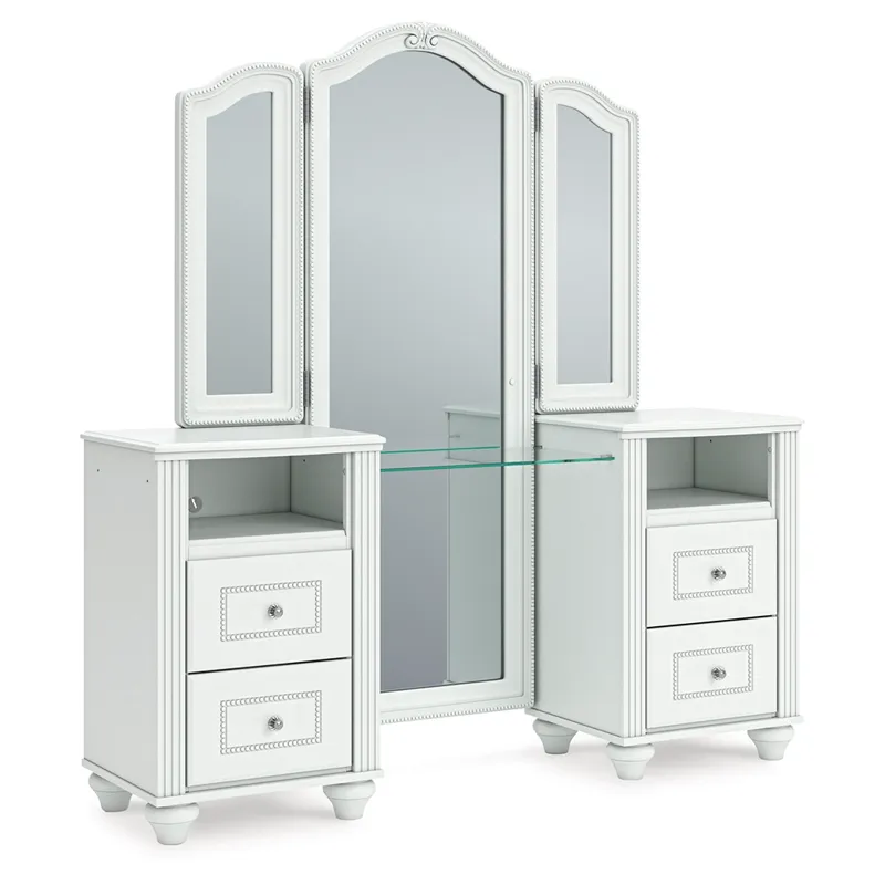 Kozlani Vanity, Mirror and Stool