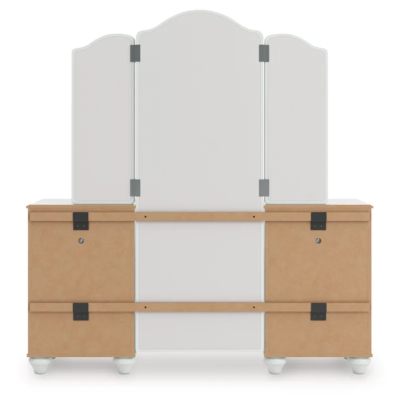 Kozlani Vanity, Mirror and Stool