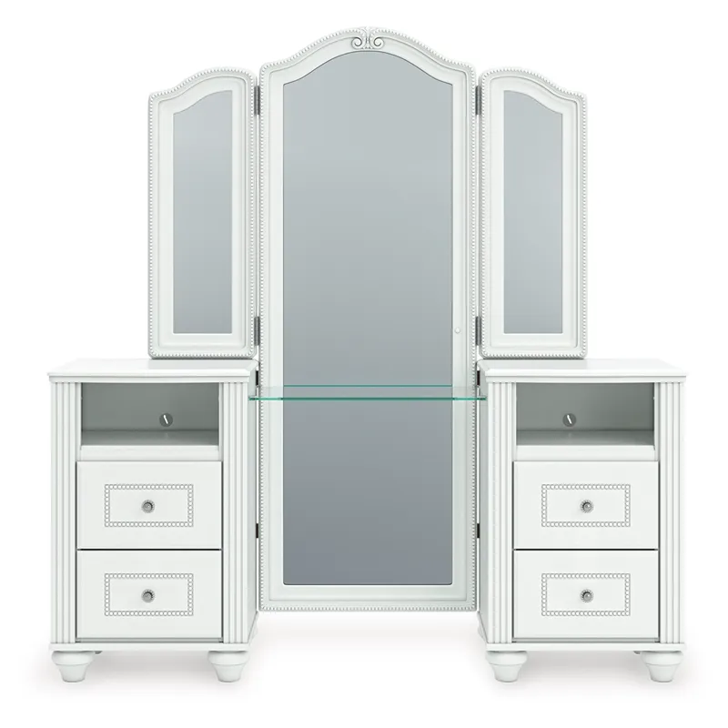 Kozlani Vanity, Mirror and Stool